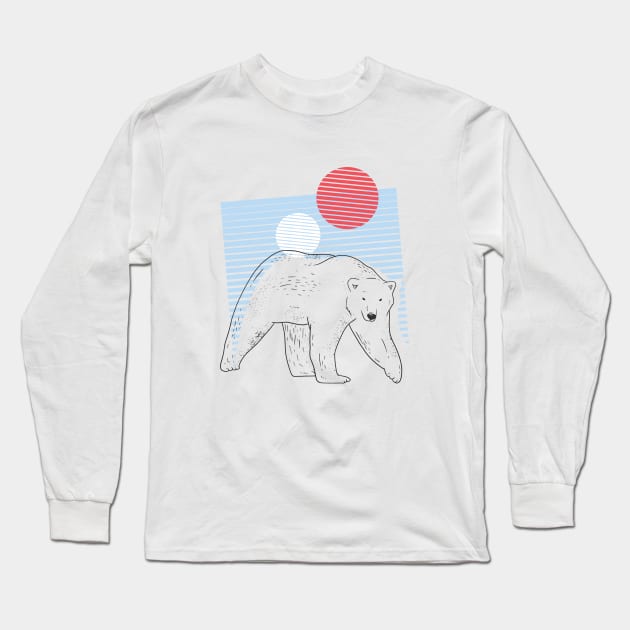 Polar Bear Long Sleeve T-Shirt by LR_Collections